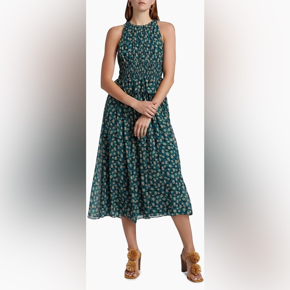 Ulla Johnson Adeline Floral Silk midi-Dress Size 4